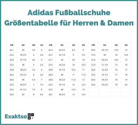 adidas fußballschuh größentabelle|größen tabelle kostenlos.